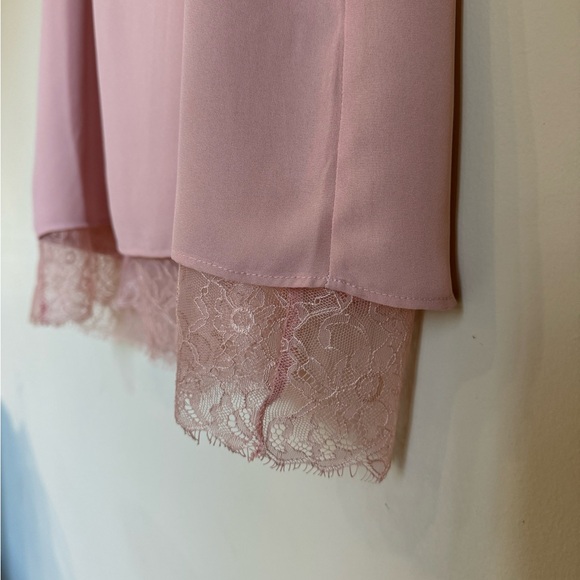 NWOT Cynthia Rowley blush pink lace peek a boo camisole/tank top size M - Picture 11 of 12